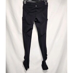 Lululemon Womens  Full Length Ruched Leggings Size‎ 4 Black